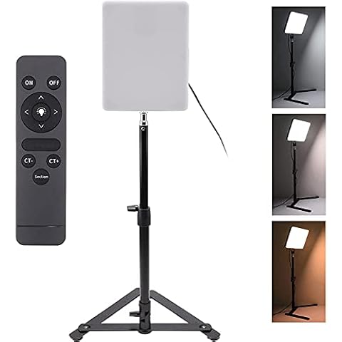 Hersmay Kamera Videoleuchte LED, 3000-5700k Dimmbare LED Studiolicht Video Licht Cover