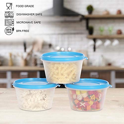 Image of Cutting EDGE Nesterware 750ml Stackable Food Container (Set of 3, Blue) | BPA-free plastic, stackable design, leak-proof, kitchen storage, pantry, fridge, meal prep, reusable, travel use