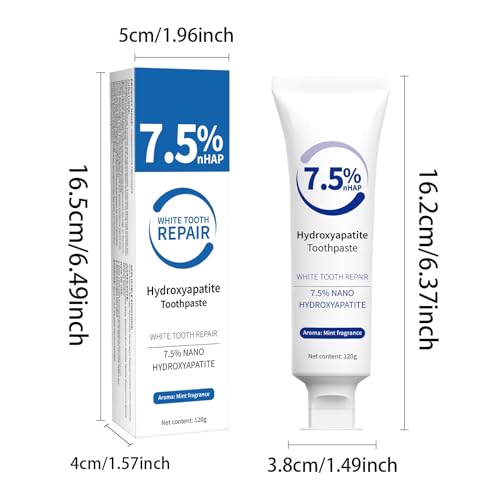 Hydroxyapatite Toothpaste, Aufhellende Und Fleckenentfernende Zahnpasta,Ideal Für Alle, Bei Der Zahn-Reinigung Und Erfri