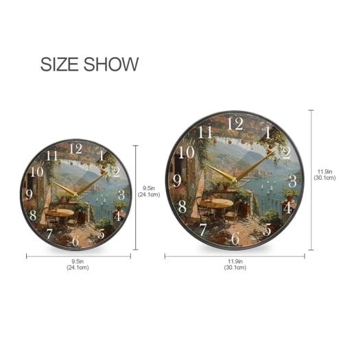 Reloj de Pared Analógico Redondo ALAZA 11.9 pulgadas miniatura 2