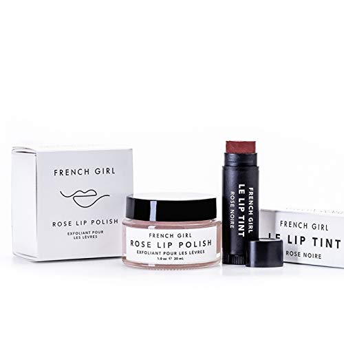 French Girl Pucker Lip Tint and Lip Polish, Rose Noire