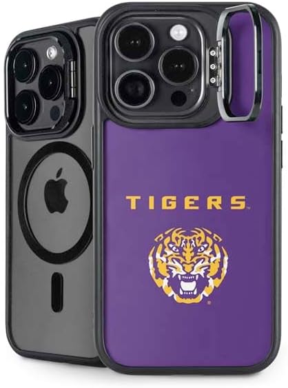 Skinit Kickstand Phone Case Compatible with iPhone 14 Pro Max - Officially Licensed LSU Geaux Tigers Design