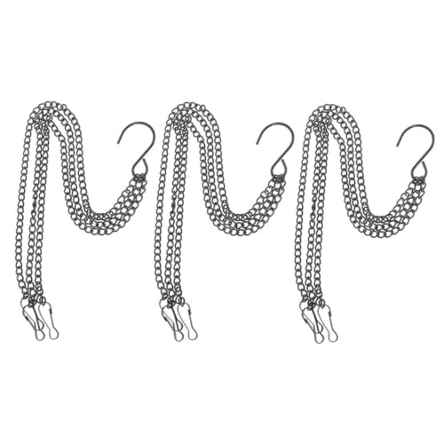BESPORTBLE Cadenas Colgantes Para Macetas Repuesto De Cadenas Ajustables Con Gancho Para Jardín y Decoración De Interiores Longitud