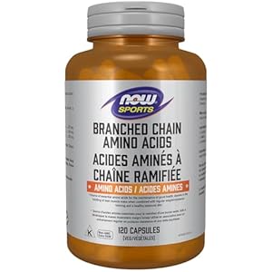 NOW Sports Nutrition, Branched Chain Amino Acids, With Leucine, Isoleucine and Valine, 120 Veg Capsules
