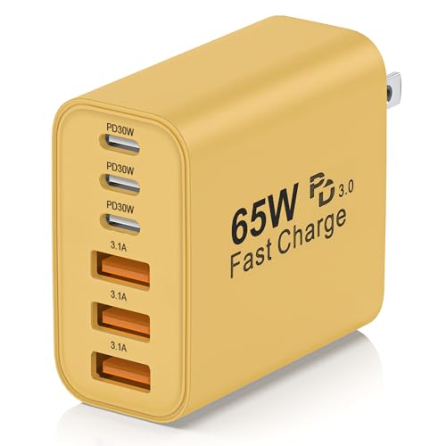 Generic 65W 6-Port GaN Charger (USB-C + USB-A)