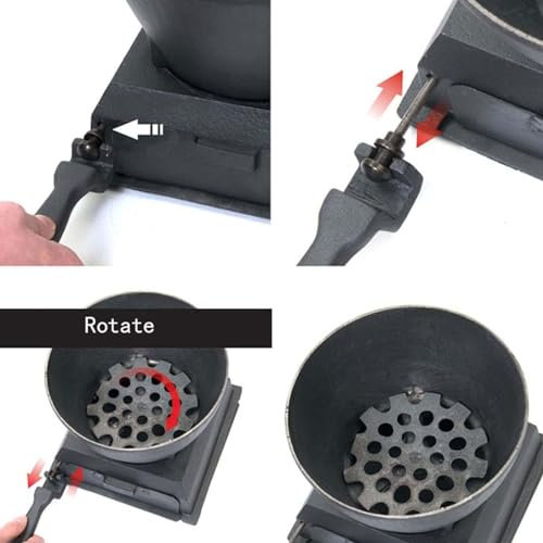 Poêle à bois portable et cuisinière extérieure en fonte pour bivouac
