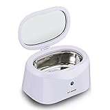 GT Sonic - 600ml Limpiador Ultrasónico Profesional para Joyas, Gafas, Relojes (Transductor de Acero Inoxidable, 40kHz, Alta Potencia, Apagado Automático) (Blanco)