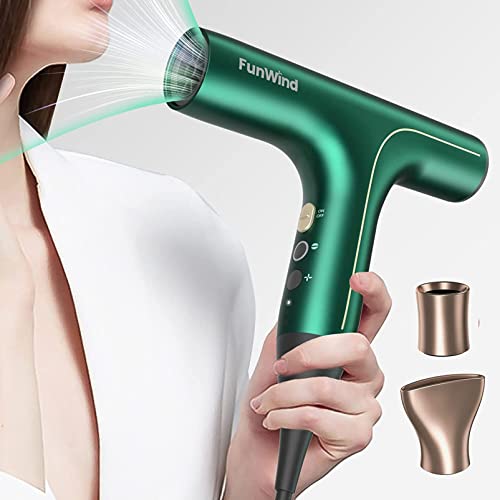 Slopehill Hair Dryer Fast Drying, Professional Ionic Blow Dryer Low Noise, Overheat Protection, Controlled Styling, Oxy Active, 2 Magnetic Attachments, Powerful For Salon, Travel #TOP18