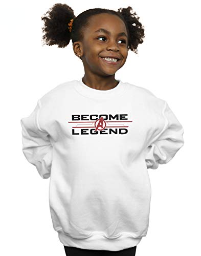 Marvel Girls Avengers Endgame Become A Legend Sweatshirt White 12-13 years