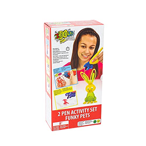 Giochi Preziosi IDO3D Ultra, Set of 2 Tubes, Creative Hobbies, 3D Drawing, New Formula of Gel That Dries Quickly, 1 UV Lamp, 1 Mould Plate, 1 Layer, 1 Guide, Random Models, from 8 Years, Dd000