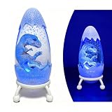 Lily's Home Dinosaur Night Light Lava Lamp for Kids Room 1Piece - 12-Color Remote Control, Bubble Design, Adjustable Brightness - 9.8'' H - USB Powered - Ideal for Children Gifts, Birthday & Holidays