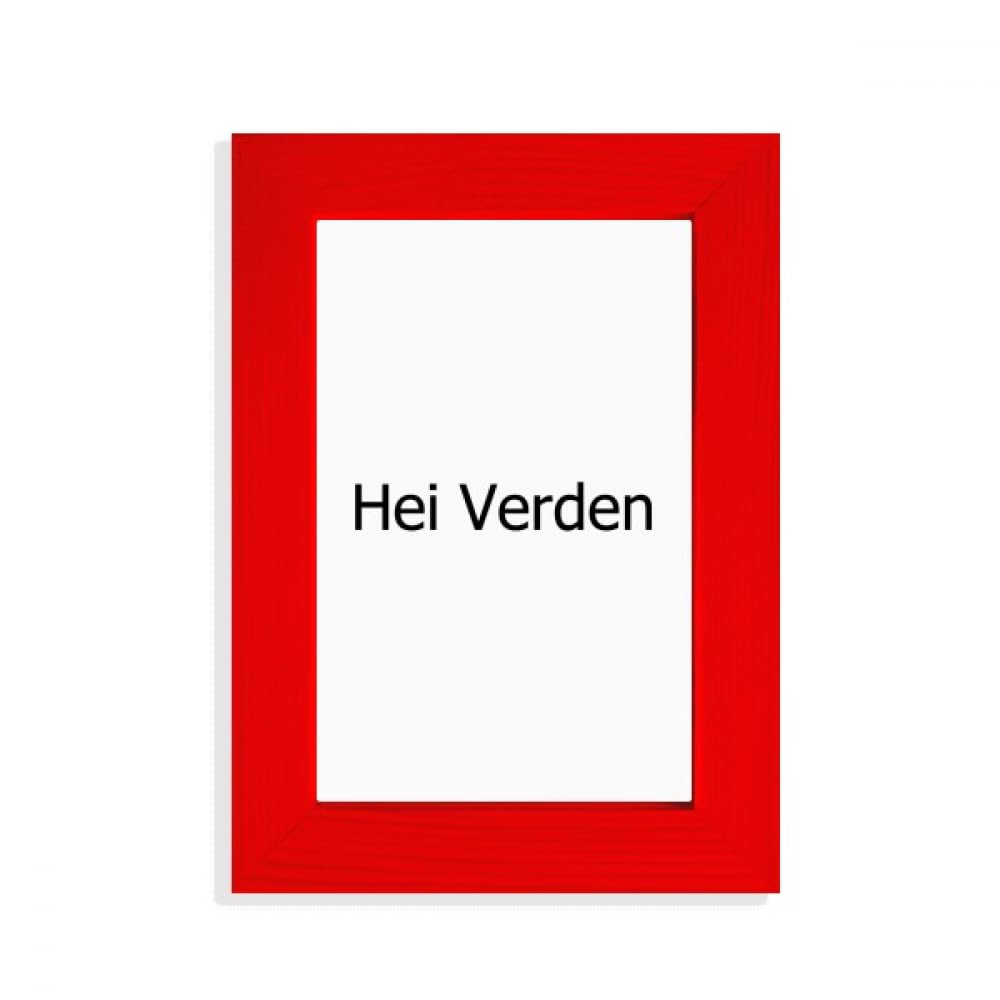 Cadre photo rouge Hello World pour décorer la chambre de bébé avec style