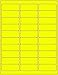 100 Sheets / 3000 Fluorescent FBA and Word Compatible Size Address Labels 30UP 2.625"x1" 30 Labels Per Sheet. Ink Jet and Laser Guaranteed. Made in USA (Fluorescent Yellow)