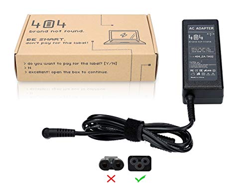 Wessper Chargeur Adaptateur d'alimentation Remplacement 65W 19V 3.42A / 5.5x2.5mm pour Ordinateur Portable Dell/Toshiba/Gateway/ASUS/Toshiba/Lenovo/Medion sans Cordon d'alimentation