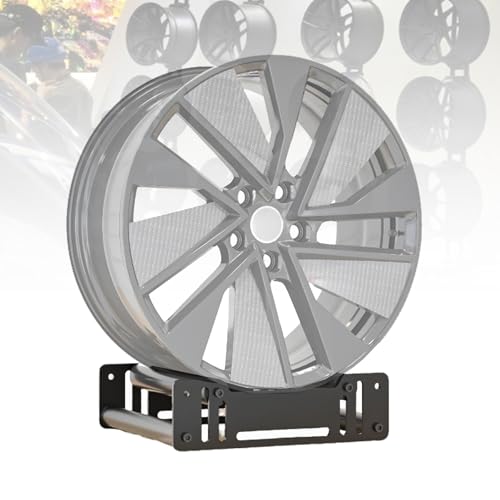 Présentoir de jantes pour garage avec rouleau rotatif 360 réglable 21-31 cm