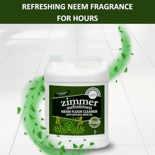 Image of Zimmer Aufraumen Neem Floor cleaner, Natural & Organic-5L, 4X Thick & Concentrated, Economical