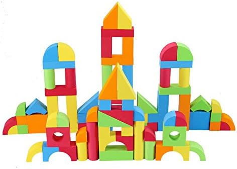 PowerTRC Creativo Educativo EVA Foam Building Blocks - 131 piezas 1 juego