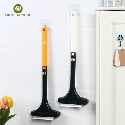 Image of 2 in 1 Mesh Cleaner Brush with Windows Cleaning Wiper and Extended Handle Multipurpose Double Sided with Hanging Hole Used to Clean Mosquito Nets, Glass, Tabletop Etc Multicolor, Pack of 1