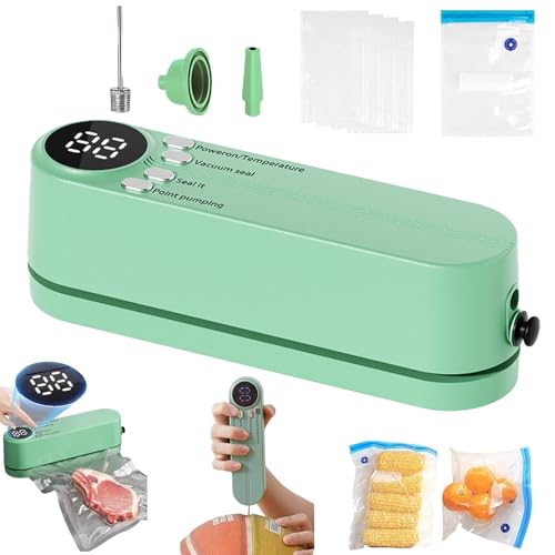 Mini Wireless Vacuum Seal,Mini Cordless Vacuum Sealer for Food, Rechargeable, Portable Vacuum Sealers for Daily Ingredient Preservation, Bulk Purchasing & Packaging-B