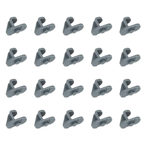 sodeber 20 clips ajustables para estante de congelador, clips de repuesto para estante de congelador