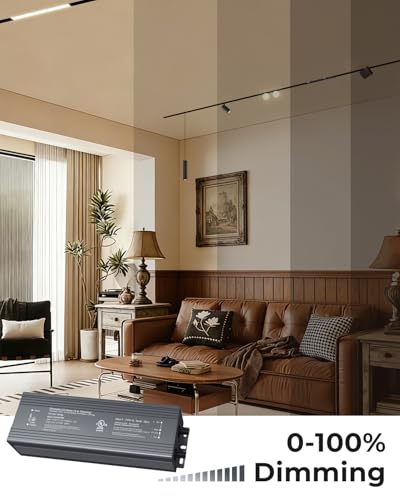 Image of SCON 24V DC 200W LED Power Driver for Track Lighting System, TRIAC /ELV /0-10V /1-10V Dimmable Supply Transformer Converter Adaptor for LED Lights (Driver B for XTB106-24SD)
