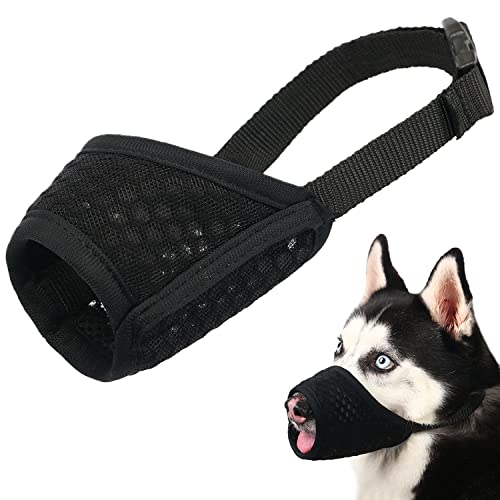 Mayerzon Dog Muzzle, Puppy Soft Mesh Muzzle for Small Medium