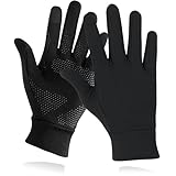 【秋冬アウトドア運動が愛用】 ランニンググローブ アウトドアグローブ 防寒手袋 柔軟性で・細かい作業が楽 自転車手袋 滑り止め スマホ対応 高弾力 サイクリング 登山 釣り 通勤通学 作業 (ブラック, M)