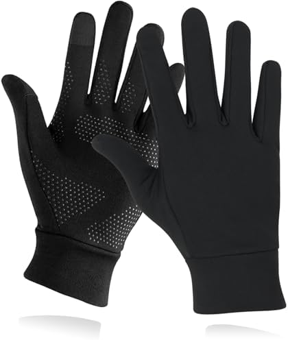 （02:30時点） 【秋冬アウトドア運動が愛用】 ランニンググローブ アウトドアグローブ 防寒手袋 柔軟性で・細かい作業が楽 自転車手袋 滑り止め スマホ対応 高弾力 サイクリング 登山 釣り 通勤通学 作業 (ブラック, M)