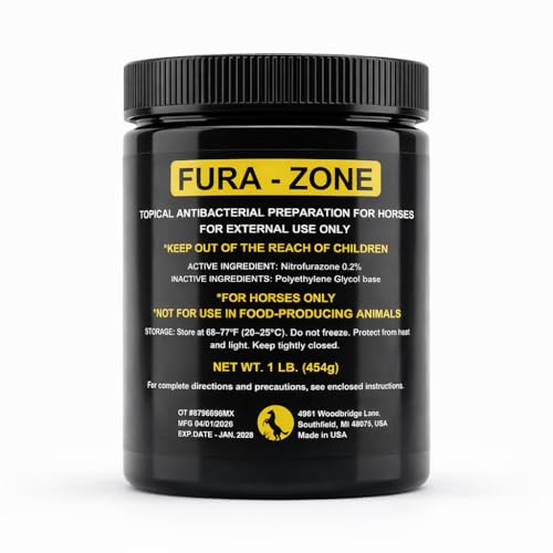 Luckyond Equine Topical Care Ointment for Horses, Nitrofurazone, 1 lb