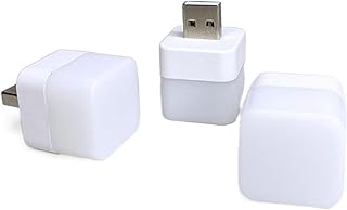 FURLOU Small Black Table lamp Portable Eye Protection Small Book Lamps Mini Night Light White/Warm Light Optional USB Plug Lamp Computer Mobile Power Charging Lamps