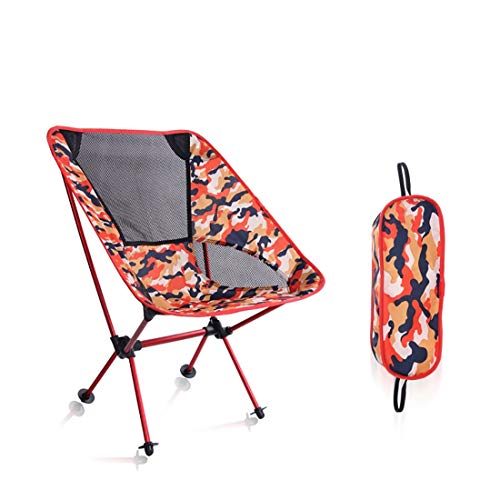 ERSD Outdoor chair Camping chair Fishing chair Ultra light chair Portable compact Easy storage Case with portable case Convenient camping barbecue Multifunctional Outdoor Folding Chair