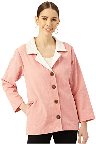 pink tailored jacket womens