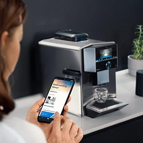 Siemens TI9553X1GB EQ.9 S500 Home Connect Bean to Cup Fully Automatic Coffee Machine - 2.3 liter, Stainless Steel