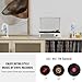 Record Player with Speakers Vintage Belt-Driven Turntable Bluetooth 3 Speed 3 Size Wireless Playback AUX-in RCA Out Headphone LP Vinyl Players Auto Stop Fashion White