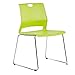 Sidanli Stacking Chairs for Business, Modern Dining Chairs for Home-Green (Set of 4)
