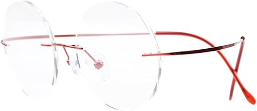 Eyekepper Gafas de lectura de moda para hombres y mujeres rojo 000