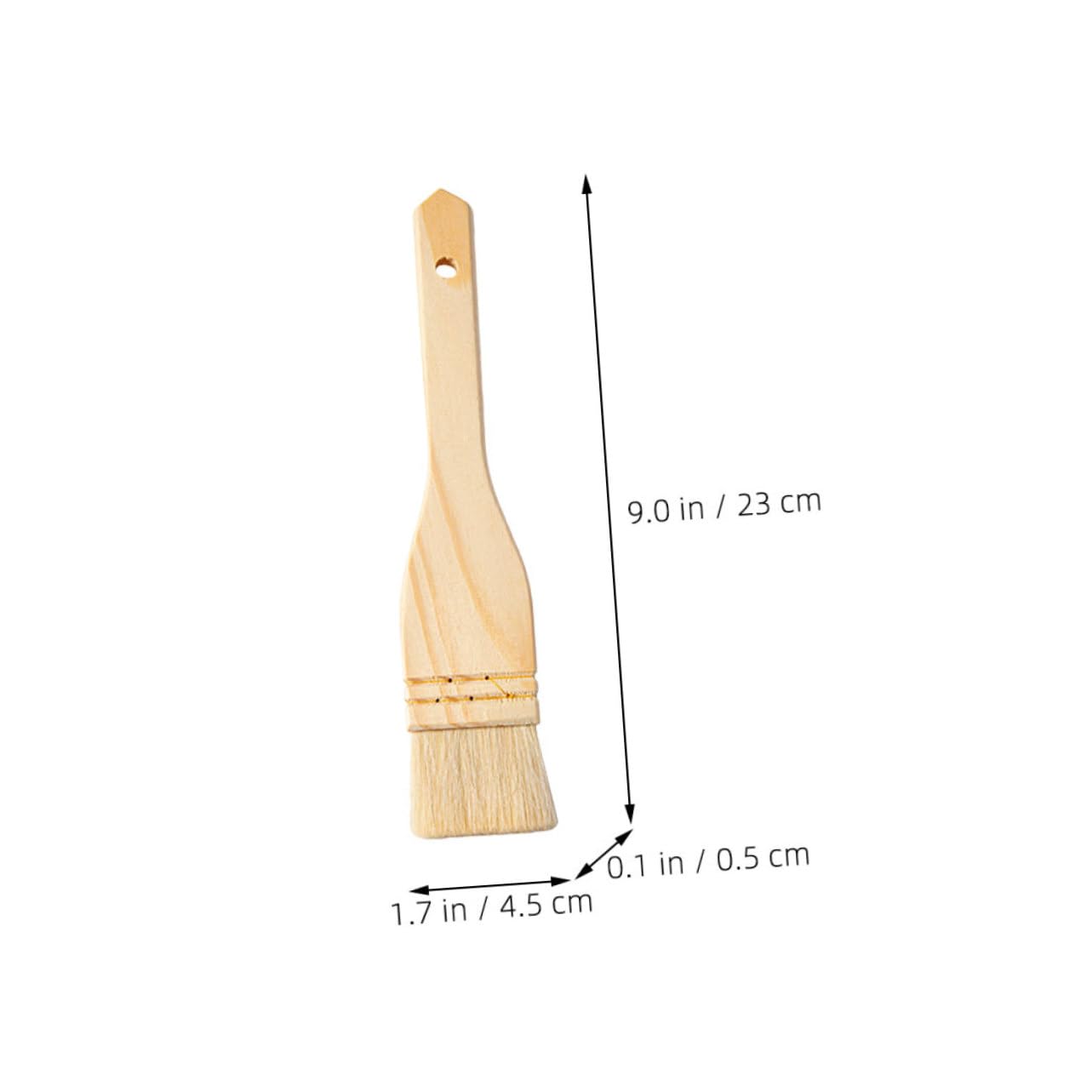 BRIGHTFUFU Cooking Baking Bbq Brush Set Wood Handle Wool Basting Brush Pastry Sauce for Grilling Kitchen Utensil