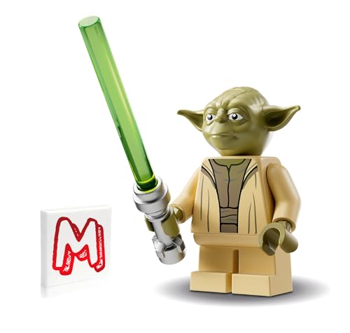 LEGO Star Wars The Clone Wars Minifigure - Yoda with Open Robe and Green Lightsaber (75360)