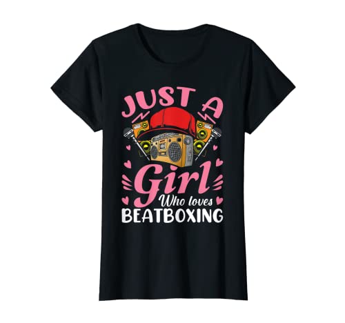 Donna Solo una ragazza che ama il beatboxing - Beatboxer Girl Maglietta