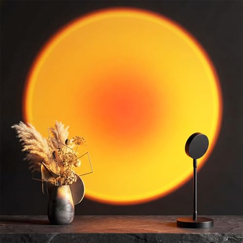 SEMRYICO Sunset Lamp Projector – 360° Rotating USB Mood Light