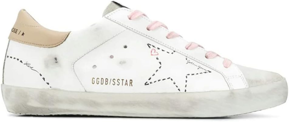 Golden Gose Sneakers for Women Charm Retro Flat Sport Shoes Popular Hard-wearing Walking Trainers