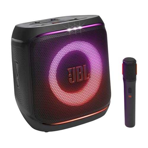 Image of JBL Partybox Encore 2 with Mic, Wireless Bluetooth Party Speaker, AI Sound Boost, Dynamic Light Show, Upto 15Hrs Playtime, Replaceable Battery, Multi-Speaker Connection by Auracast, PartyBox App-Black