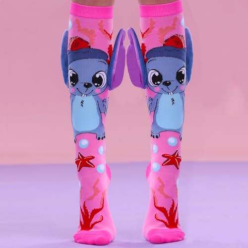 Crazy Socks For Kids Cute Knee Socks Girls 3D High Tube Fashion Novelty girl3