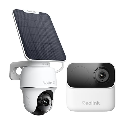 Image of REOLINK Argus MagiCam + Argus PT Ultra, Security Cameras Wireless Outdoor, AI Person Detection, Magnetic Mount, 9-Month Battery Life, 1080p Night Vision Indoor Camera, Dual-Band 2.4 /5GHz WiFi