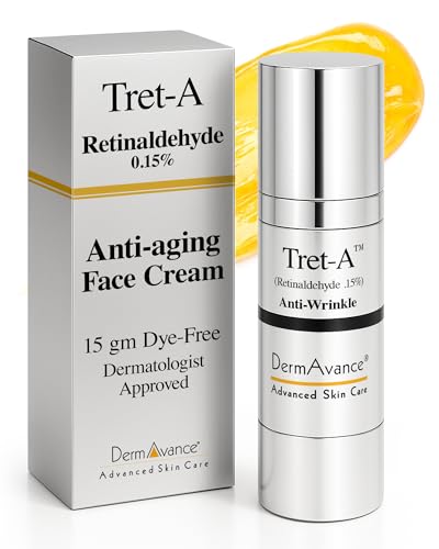 DermAvance Tret-A Retinaldehyde 0.15% Strongest Anti-Aging Face Cream Routine for Women – Anti-Aging Face Moisturizer & Wrinkle Face Cream – Moisturizing Routine – 15ml