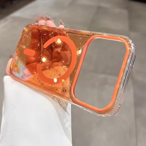Chargement sans fil magnétique rapide avec la coque paillettes iPhone 13