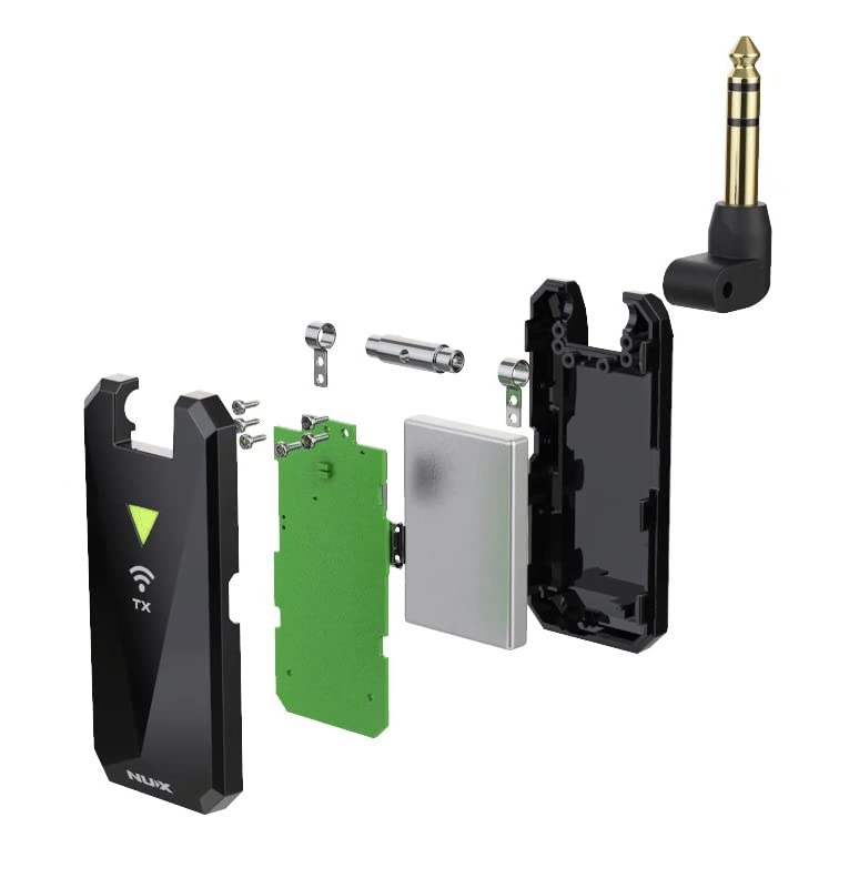 Sistema Inalámbrico para Guitarra NUX B-5RC de 2,4 GHz: Transmisor y Receptor con Emparejamiento Automático, Función Silencio, Estuche de Carga, Cable, Pulimento y Kit de Herramientas miniatura 6