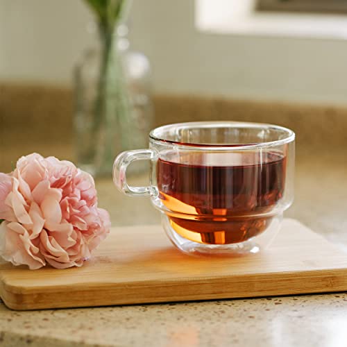 Set de 4 Mugs de Vidrio Térmico Apilables de 8 oz miniatura 5