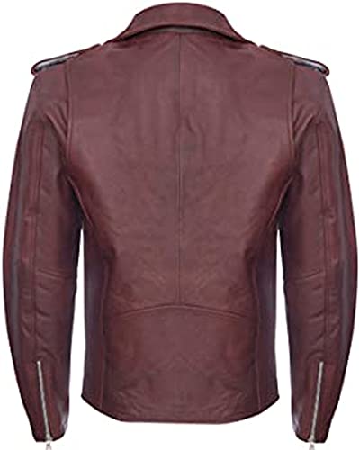 Image of Men Leather Jacket - Lambskin Winter Vintage Motorcycle Biker Jacket, Coat Soft & Stylish Moto Ride & Racing Jacket's