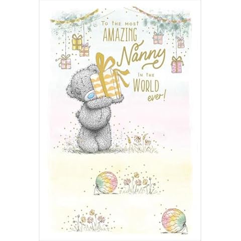 Me To You Tatty Teddy Nanny Birthday Card Cover